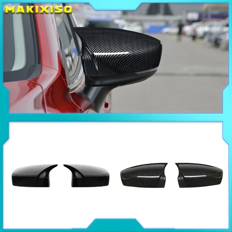 

ABS Carbon fibre For Mazda 3 Axela 2014 2015 2016 2017 2018 Accessories Car rearview mirror cover frame Cover Trim Car Styling