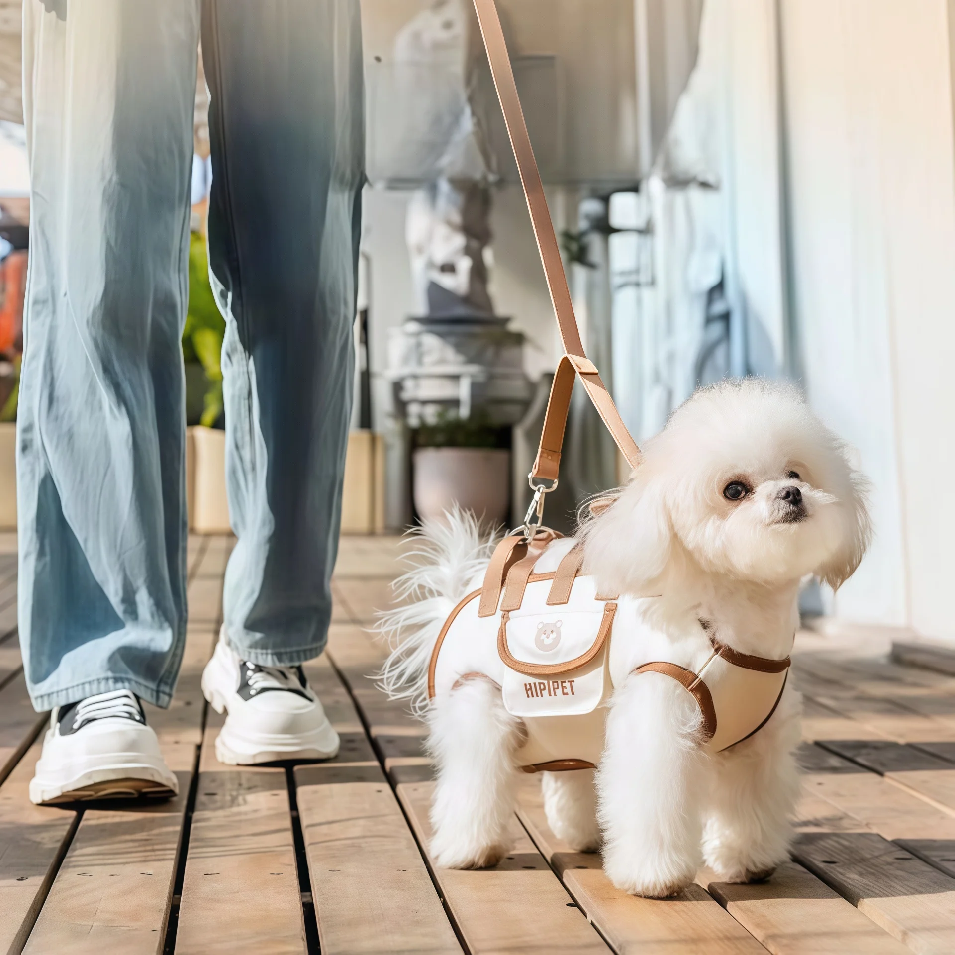 Dog Lift Harness Backpack Sling Carrier Handle Leash Pet Carrying Box Outdoor Walking Cats Carrying Supplies For Small Dogs