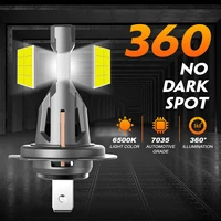 NIGHTEYE H7 Светодиодные фары 20000LM Canbus Mini Размер H7 Лампы 60 Вт 6500 К Белые автомобильные фары Plug and Play с вентилятором Фара — изображение 5