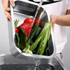 Thicken Kitchen Food Storage Drain Tray Rectangular Stainless Steel Pastry Bread Pan Vegetables Fruit Drainer Plate with Lid 4