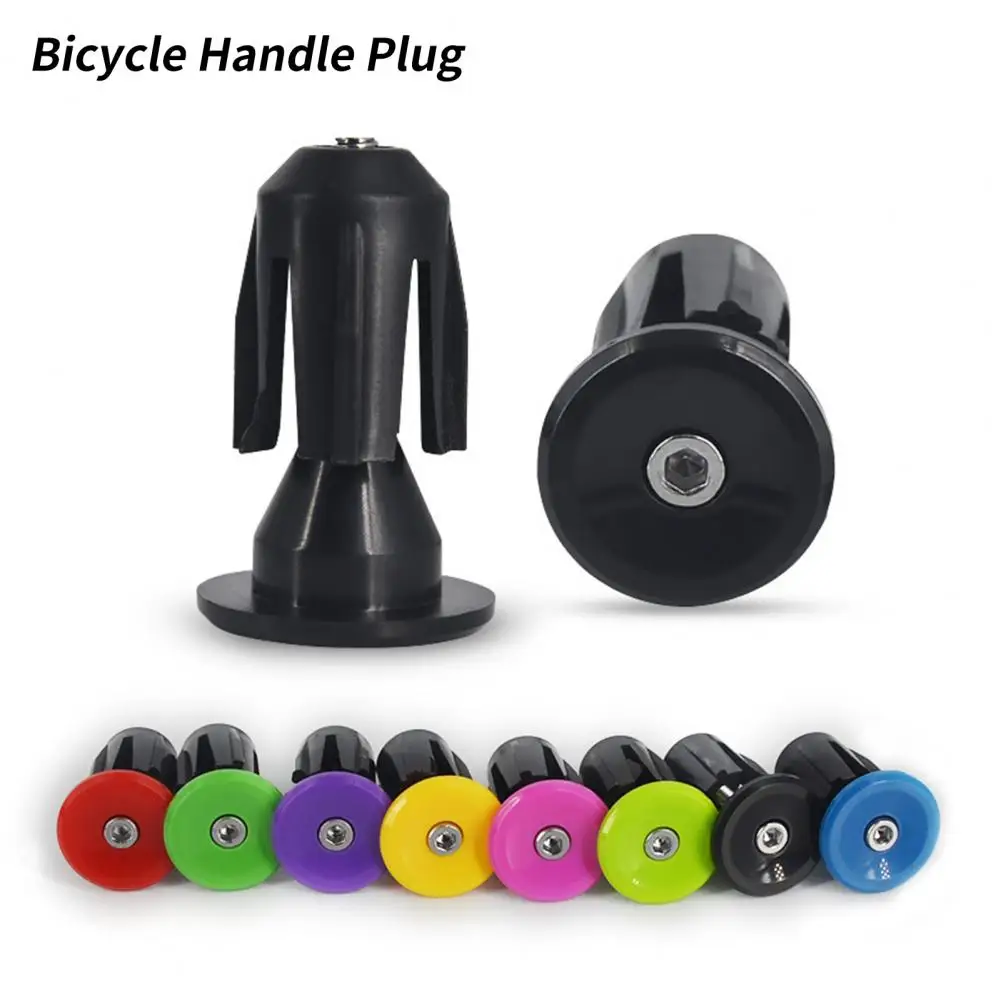 Bicycle Accessories Bike Handlebar Plugs 2Pcs Bike Handlebar Plugs Caps Covers Aluminum Alloy MTB