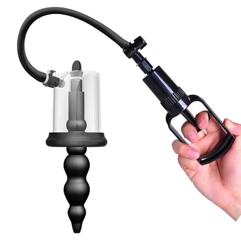 Anal Plug Dilator Vacuum Pump Rosebud Prostate Massager Buttplug Sucking Cup Adult Supplies Sex Toys For Women Men