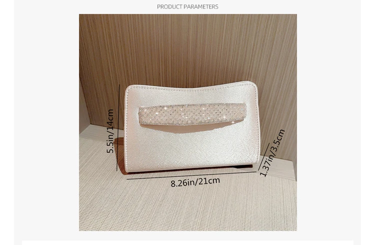 Pochette da sera elegante con strass per donna e cerimonie_voghion.com
