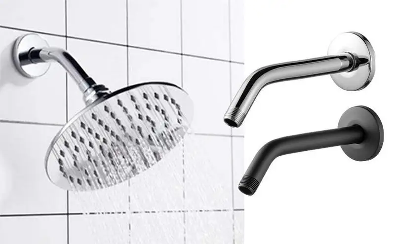 

Stainless Steel Shower Arm Extension Arm Joint for Fixed Shower Head Wall Mount Shower Pipe Arm Extension Bathroom Accessories