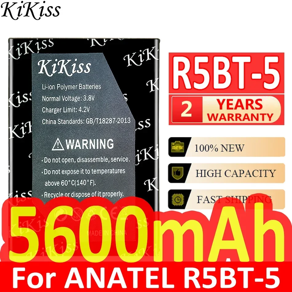 

5600mAh KiKiss Powerful Battery R5BT5 For ANATEL R5BT-5/For OUKITEL C23pro C23 pro Mobile Phone Batteries