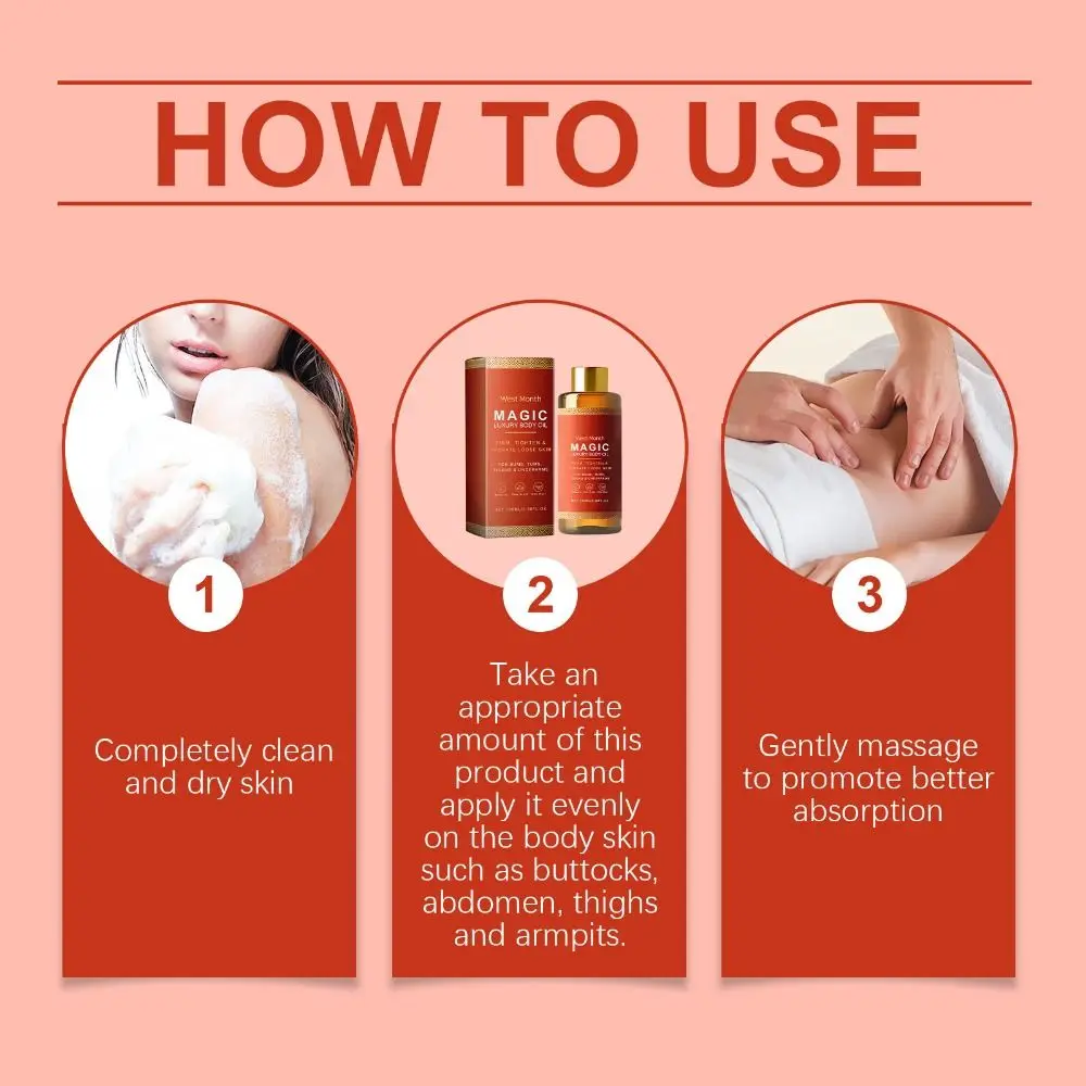 100ml Plumps Magic Body Oil Firms Tightens Magic Body Firming Oil Chest Thighs Hydrates Skin Moisturizer