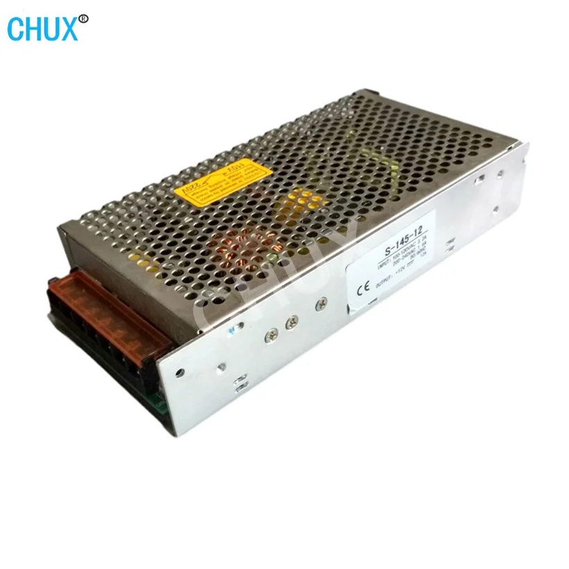 

CHUX 145w 12v 24v Dc Switching Power Supply 6a 12a Single Output For Led Strip Light Regulate Ac To Dc Led Smps S-145w