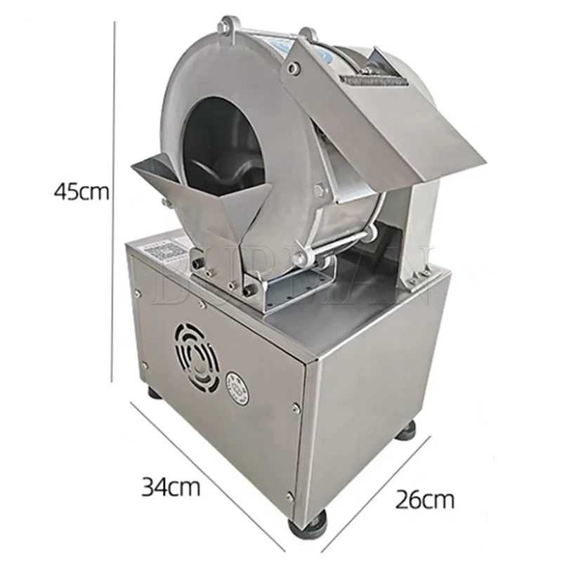 220V Electric Automatic Vegetable Cutter Machine Multi-function Commercial  Potato Shredder Electric Slicer
