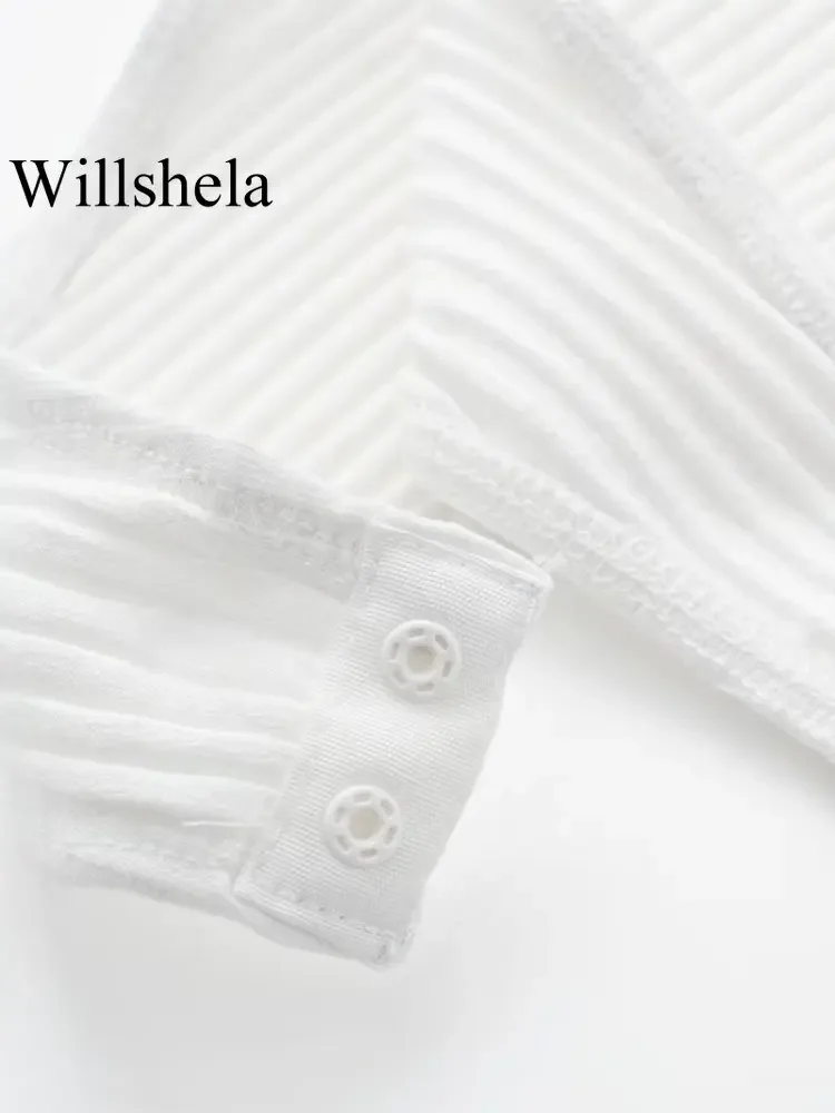 Willshela 여성 패션 골지 바디 수트, 오간자 러플 포함, 빈티지 고탄성 섹시 y2k 여성 시크 레이디 상의, 바디 팜므