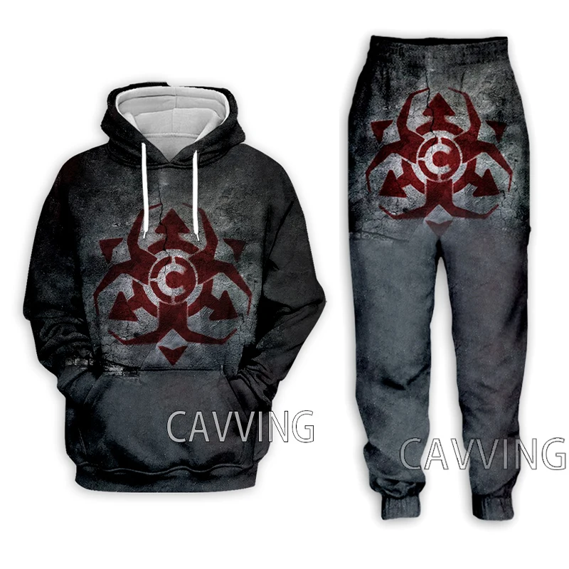 CHIMAIRA Rock  3D Printed Casual Hoodies Hooded Sweatshirt Pants Jogging Pants Trousers Suit Clothes Women/ Men Sets 2