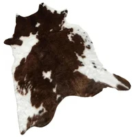 Simulated Cow Pattern Plush Carpet Area Rugs Bedside Keep Warm Print Imitation Home Floor Cushion Decorative 2