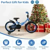 18 Inch Toddler Bike with Removable Training Wheels, Dual Brakes, Adjustable Seat & Handlebar, Suitable for Ages 3-8, Blue with