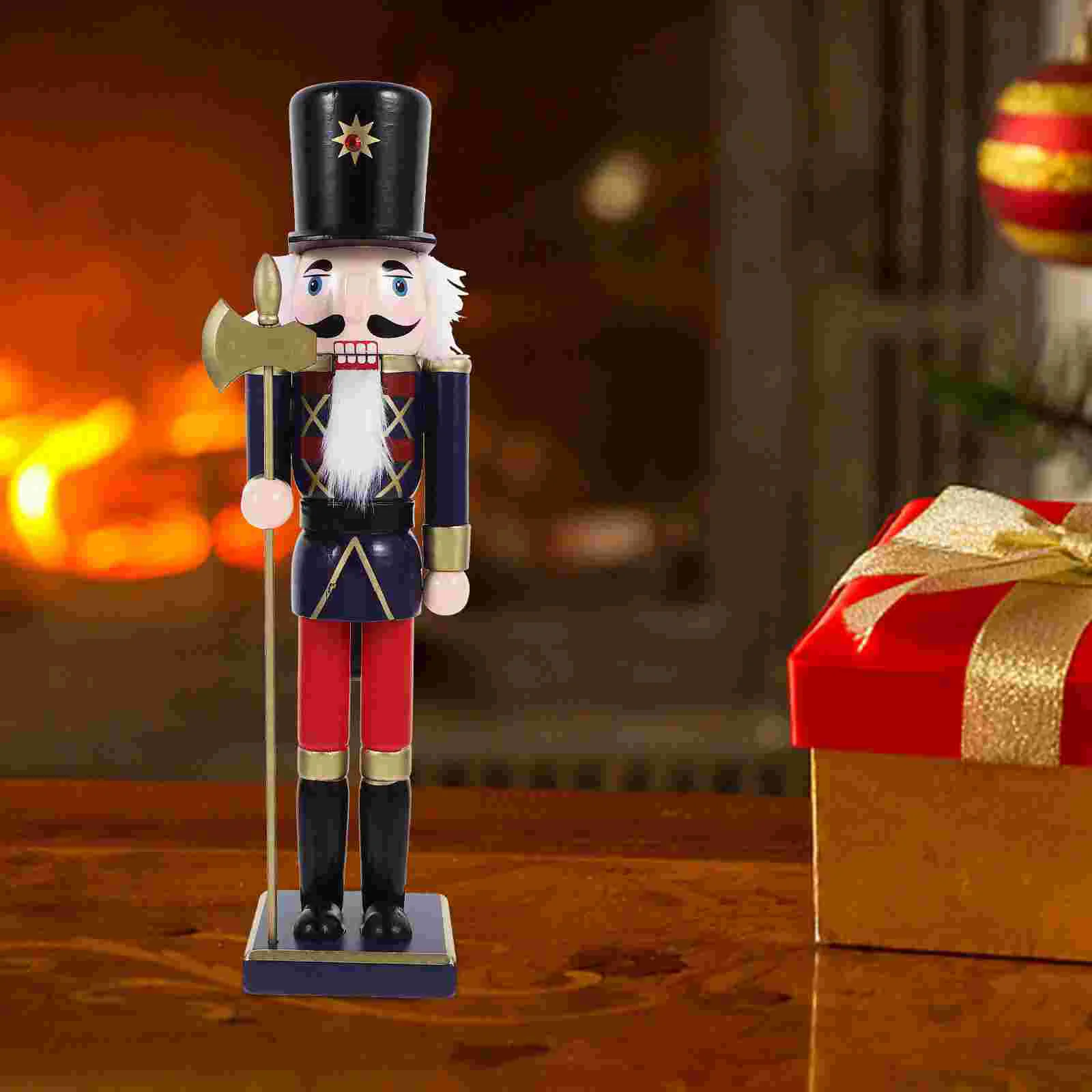 

Christmas Nutcracker Ornament Traditional Painted Wooden Nutcracker Soldier Doll