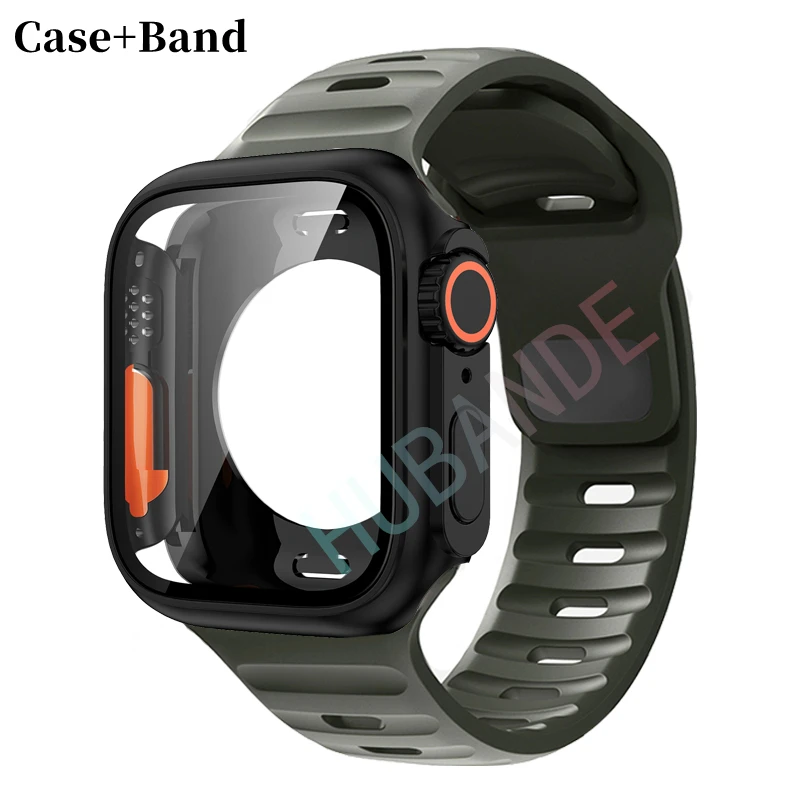 Ultra Silicone Strap and Protective Case with Screen Guard