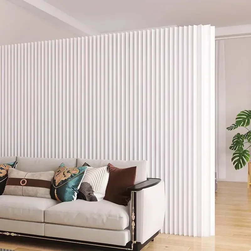 2M Home Decor Movable White Brown Black Organ Paper Wall Screen Room Dividers Office Partition Removable Folding Baffle