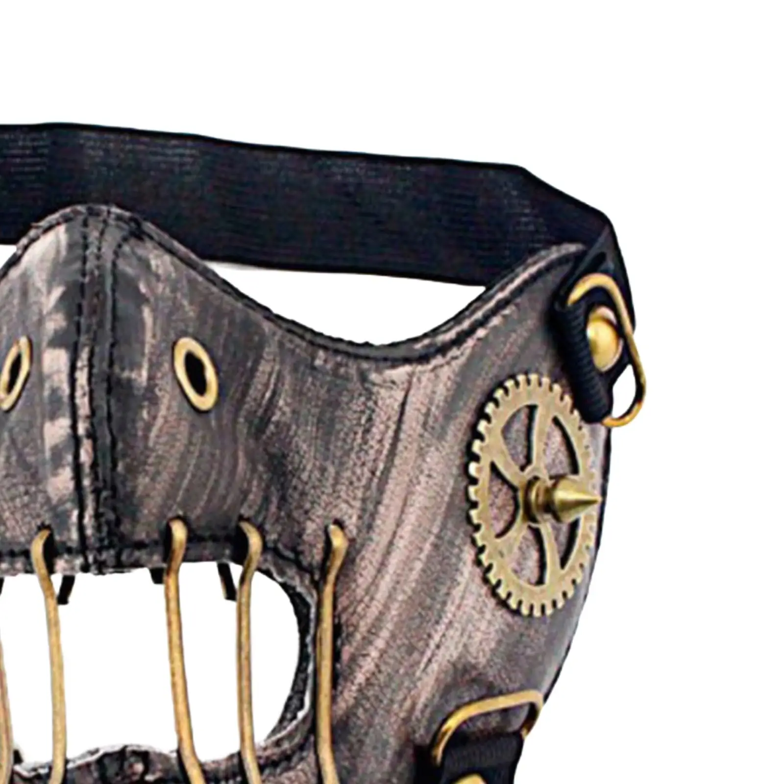 Steampunk Mask Gothic Dustproof Half Face Mask for Masquerade Bar Party