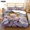 Genshin Impact Animation Cartoon Soft And Comfortable  Customizable Comforter Bedding Sets Bedding Set Luxury Quilt Cover 3