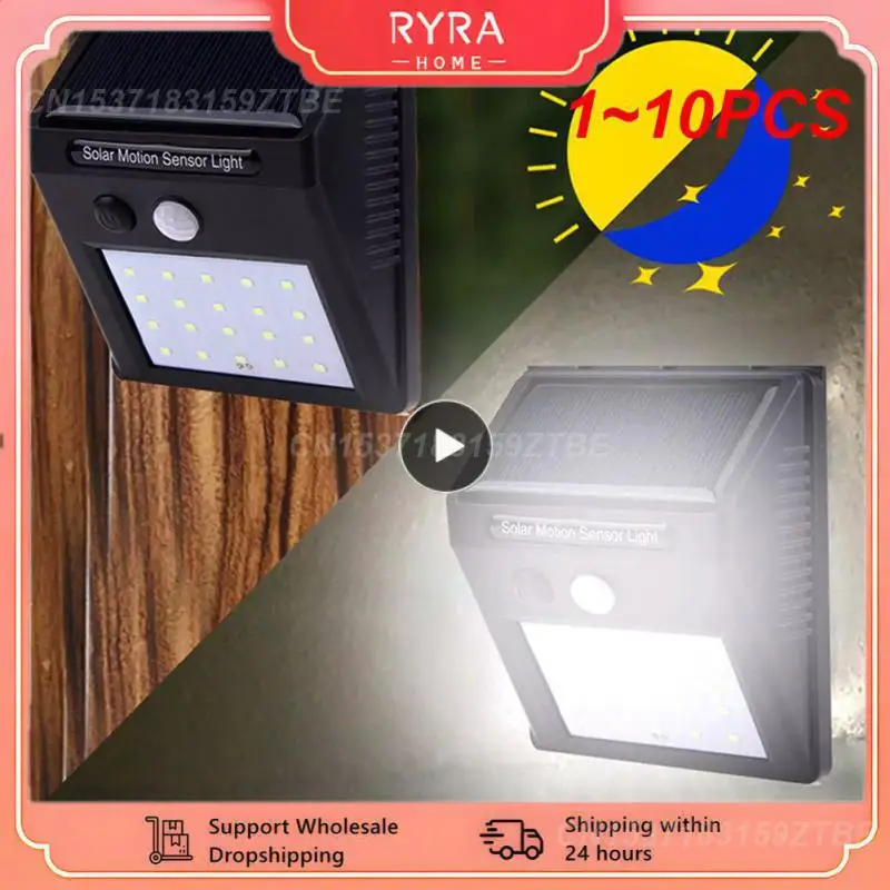 

1~10PCS Multifunctional Solar Lamp Outdoor Decoration Solar Light IP65 Waterproof Sunlight Powered Spotlight with Motion Sensor