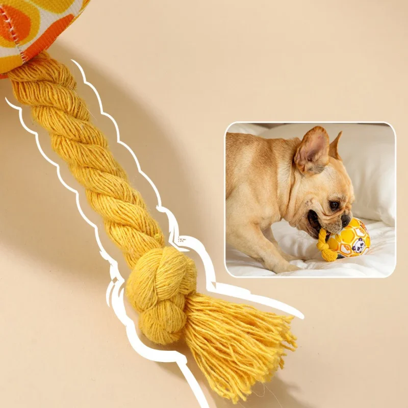 1 PCS Bite-Resistance Dog Toy Interactive Pet Teeth Cleaning Toys Squeaky Dog Ball Toy Puppy Chewing Toys Pet Supplies