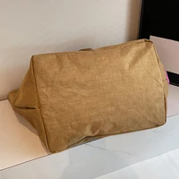Sac à main populaire de couleur unie, à la mode et simple, grande capacité, lettre décontractée personnalisée et multifonctionnelle brodée 5
