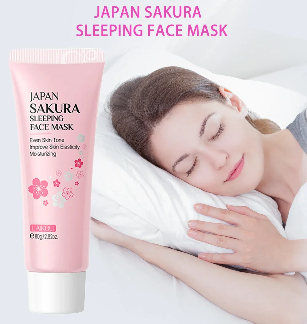 LAIKOU Moisturizing Facial Mask Hydrating Sleeping Face Sheet Masks Repairing & Nourishing Night Face Mask Skin Care 80g