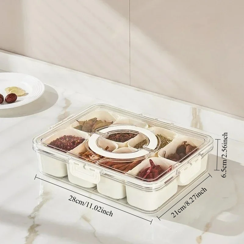 Split Type Vegetable and Fruit Fresh-keeping Box, Household Transparent Fresh-keeping Box, Can Be Used in The Refrigerator