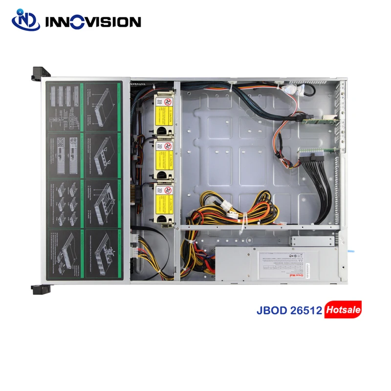 고밀도 2U 12베이 JBOD 인클로저 12GB 확장 백플레인 SFF8643 TO 8644 JBOD 보드 2U 랙 마운트 jbod 캐비닛 L560mm