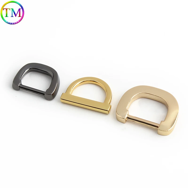 High-quality Metal Buckles Bag Brass Ring D Ring Connector Anchor Buckles DIY Clasp For Leather Handbag Hardware Accessories