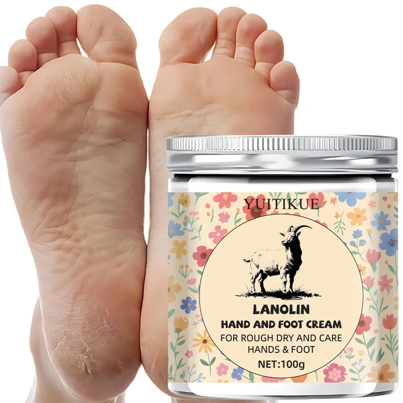 YUITIKUE Lanolin Hand and Foot Cream, suitable for rough, dry skin and for long-lasting moisturizing care of hands and feet.