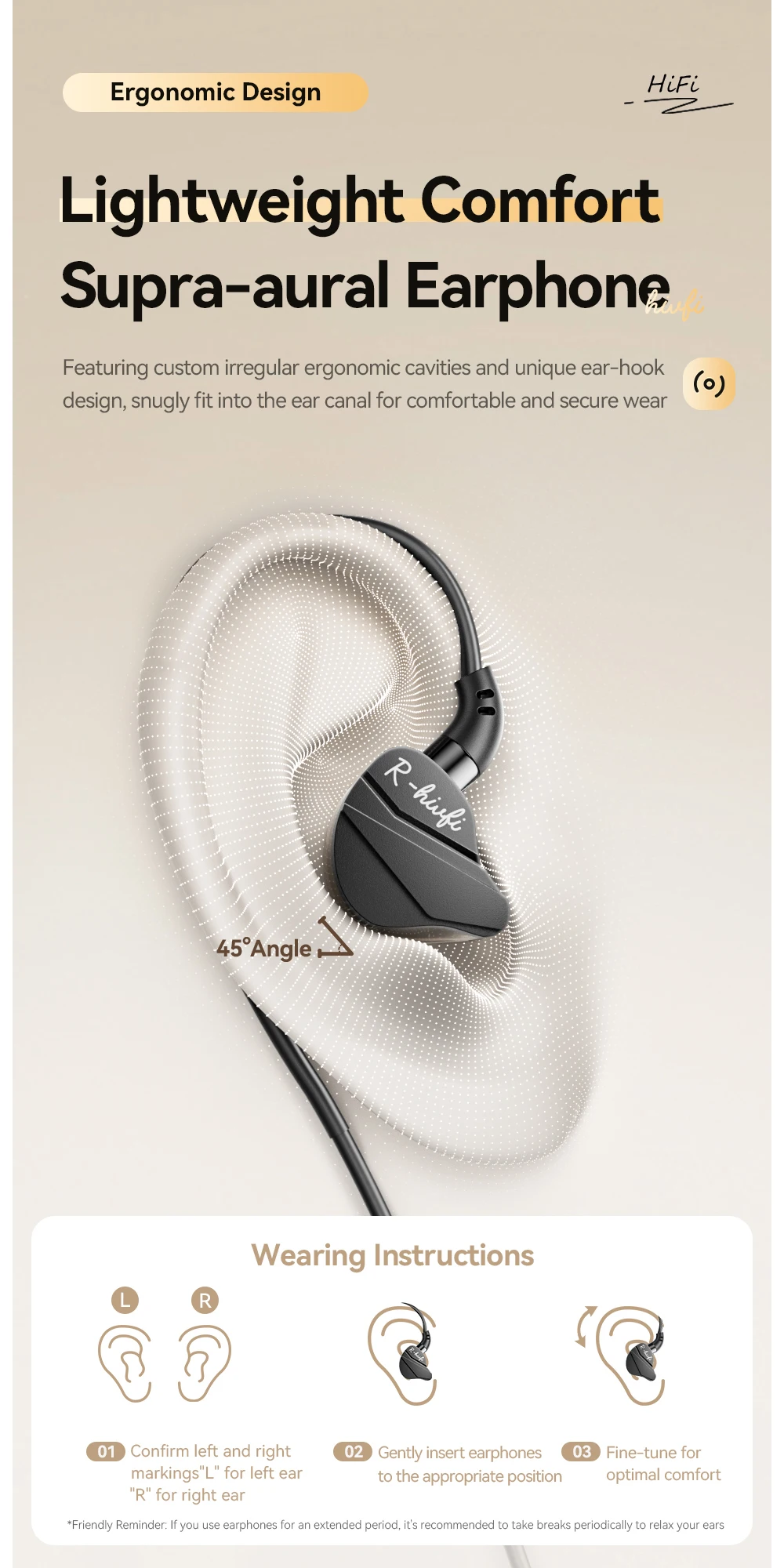 Game wired headphones HIFI Bass in-ear USB Type C 3.5mm With Wire Controlled Wit