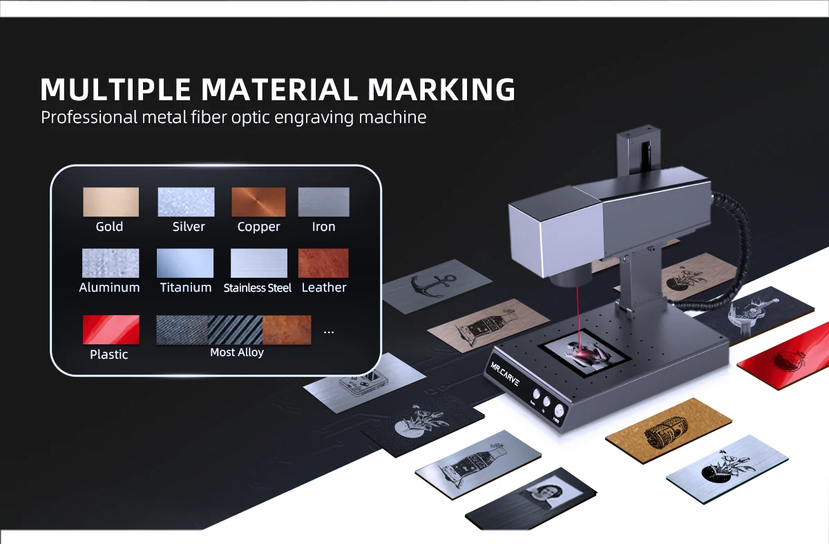 Daja M1 Pro High-Precision Fiber Laser Marking Machine | Portable Engraving Industrial Desktop
