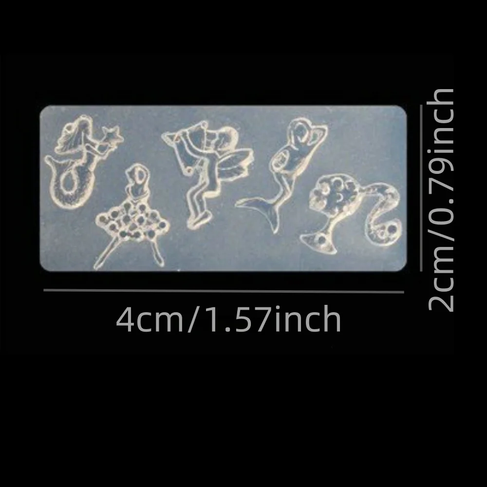 Nailart Squirrel Silicone Mold 3D Carving Silica Gel Template 4