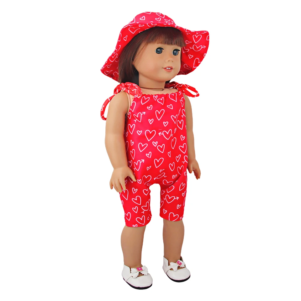 Vêtements Pour Poupée Américaine 18 Pouces (45 Cm) - Robe à Capuche En Peluche Avec Sac, 1 Set Complet