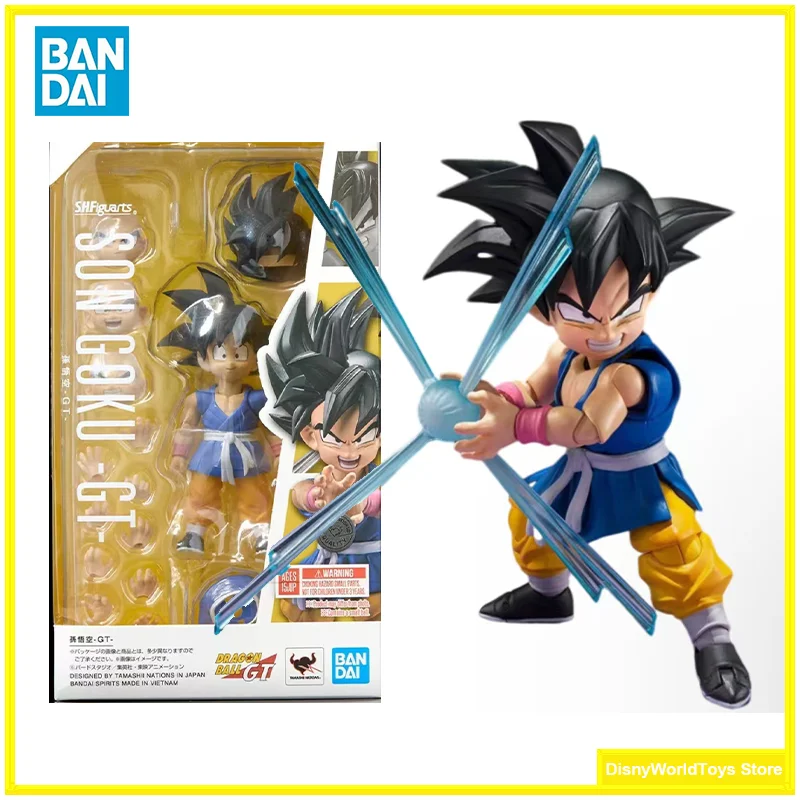 

100% Original Bandai Dragon Ball GT S.H.Figuarts Kid Goku (GT Ver.) SHF Son Goku In Stock Anime Action Figures Model Toys