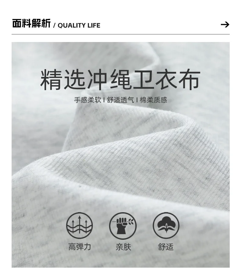 Description Picture 3 of itemAutumn New Casual Pants Men's Trendy Brand Wide Leg Knitted Loose Sports Versatile Guard Pants Men's