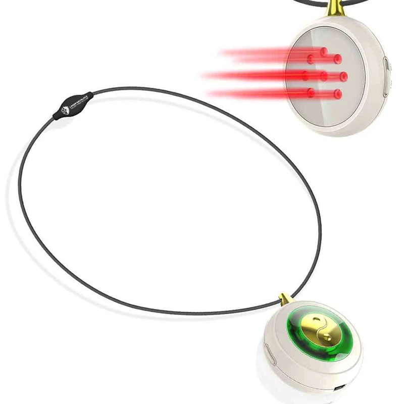 LASTEK 650nm Laser Wearable Necklace LLLT Laser Therapy Device for Coronary Disease Angina Heart Protector