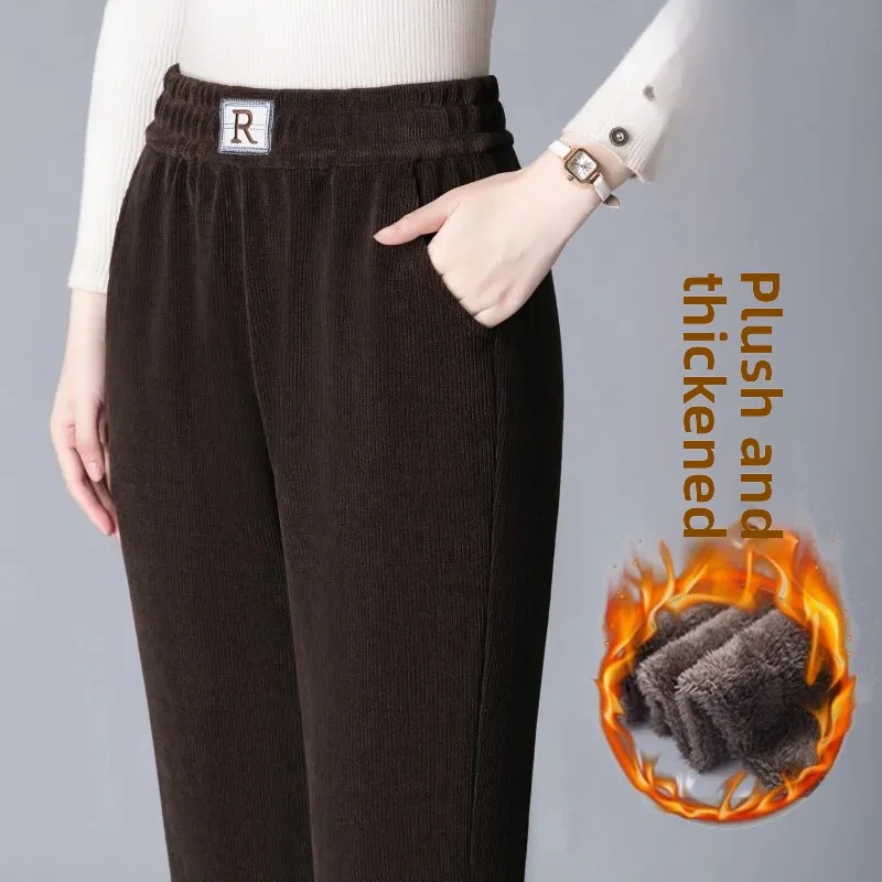 R Standard-Brown [Winter fleece-lined thickening]]