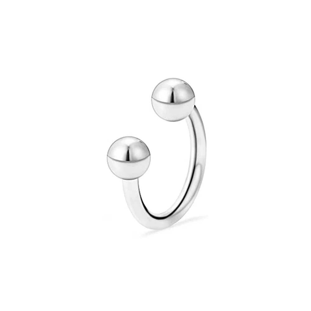 6Style Stainless Steel Opal Crystal CZ Ball Nose Septum Horseshoe Earring Eyebrow Lip Helix Tragus Cartilage Piercing Ring nose rings,piercing jewelry,body piercing earrings,ear piercing jewelry,metal jewelry,hoop earrings,body piercing jewelry,body jewelry