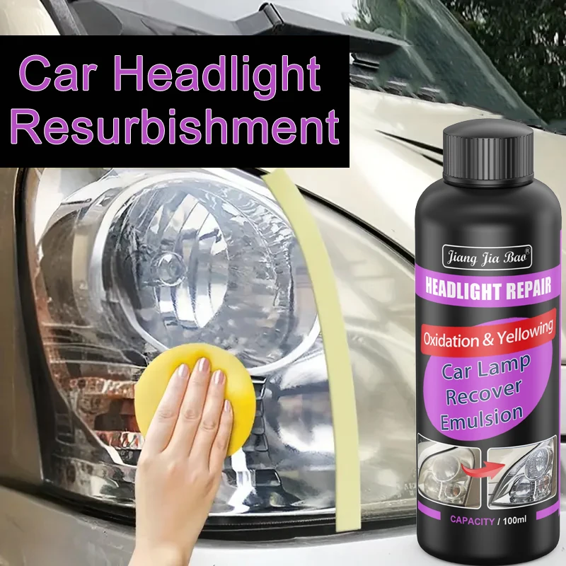 Car Headlight Restoration Kit Car Light Scratch Remover Repair Cleaning Paste Headlamp Anti Oxidation Polish Liquid