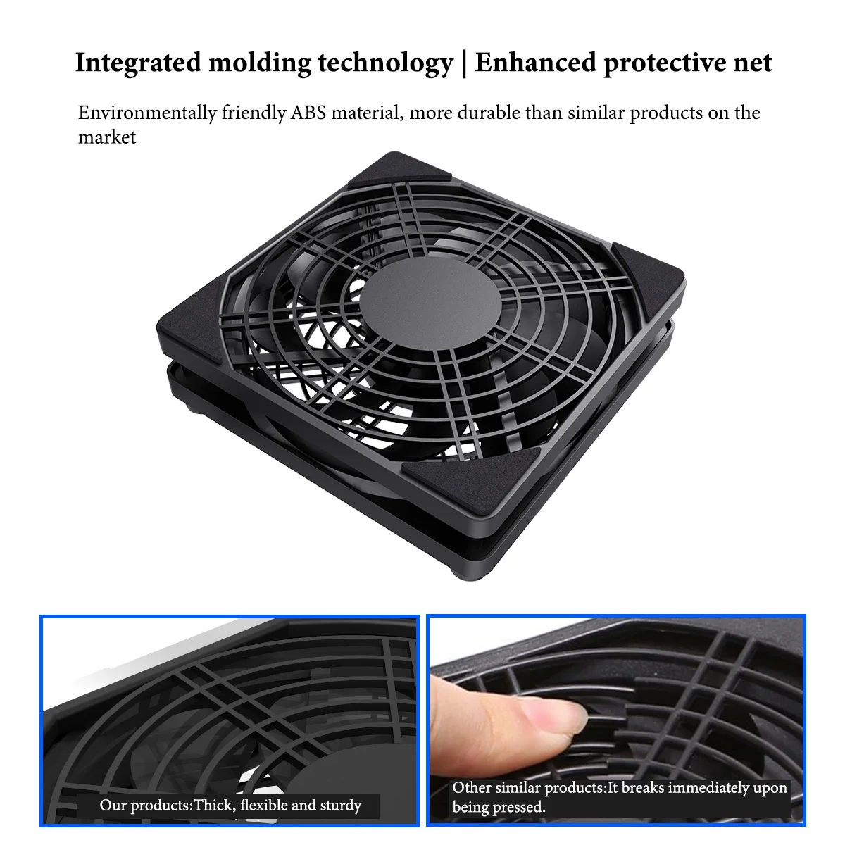 Silent USB-Powered Fan with Adjustable 3-Speed Controller