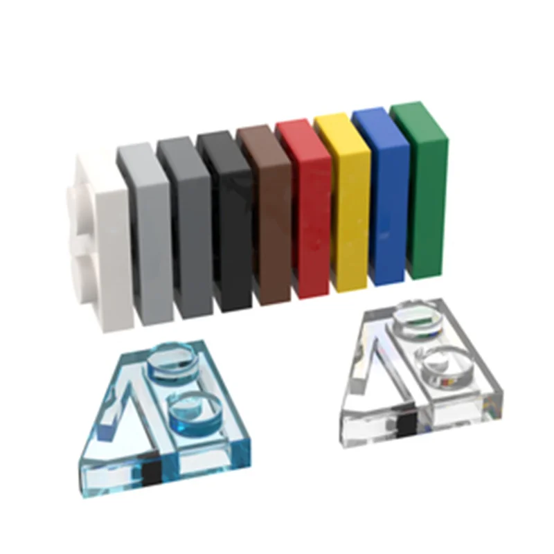 

10pcs Compatible MOC Brick Parts 24299 Wedge Plate 2 x 2 Left Building Block Particle DIY Assmble Kid Brain Toy Birthday Gift