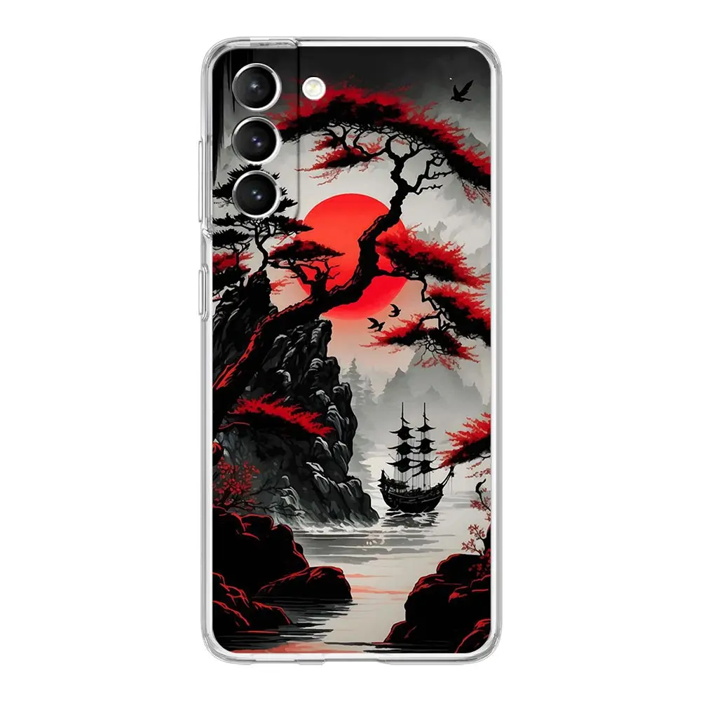 Japanese Bushido Samurai Clear Silicone Phone Case Cover