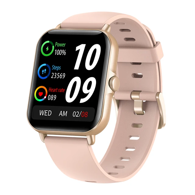 LIGE New Bluetooth Answer Call Smart Watch Men Full Touch Dial Call Fitness Tracker IP67 Waterproof smartwatch For Men Women+box Pink