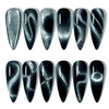 YOKEFELLOW Cat Eyes Gel Nail Polish 10ML Semi permanent Gel Varnishes with Ultra-sparkly Coarse Reflective magnetic powder 5
