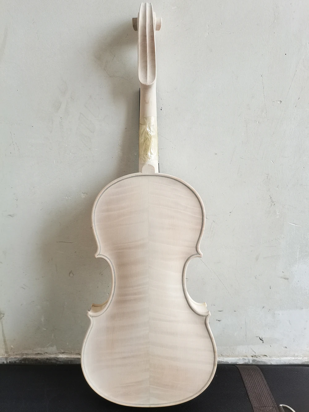 European Spruce rich Flame Maple white embryo unfinished white maple wood violin 4/4 3/4 solid wood DIY violin