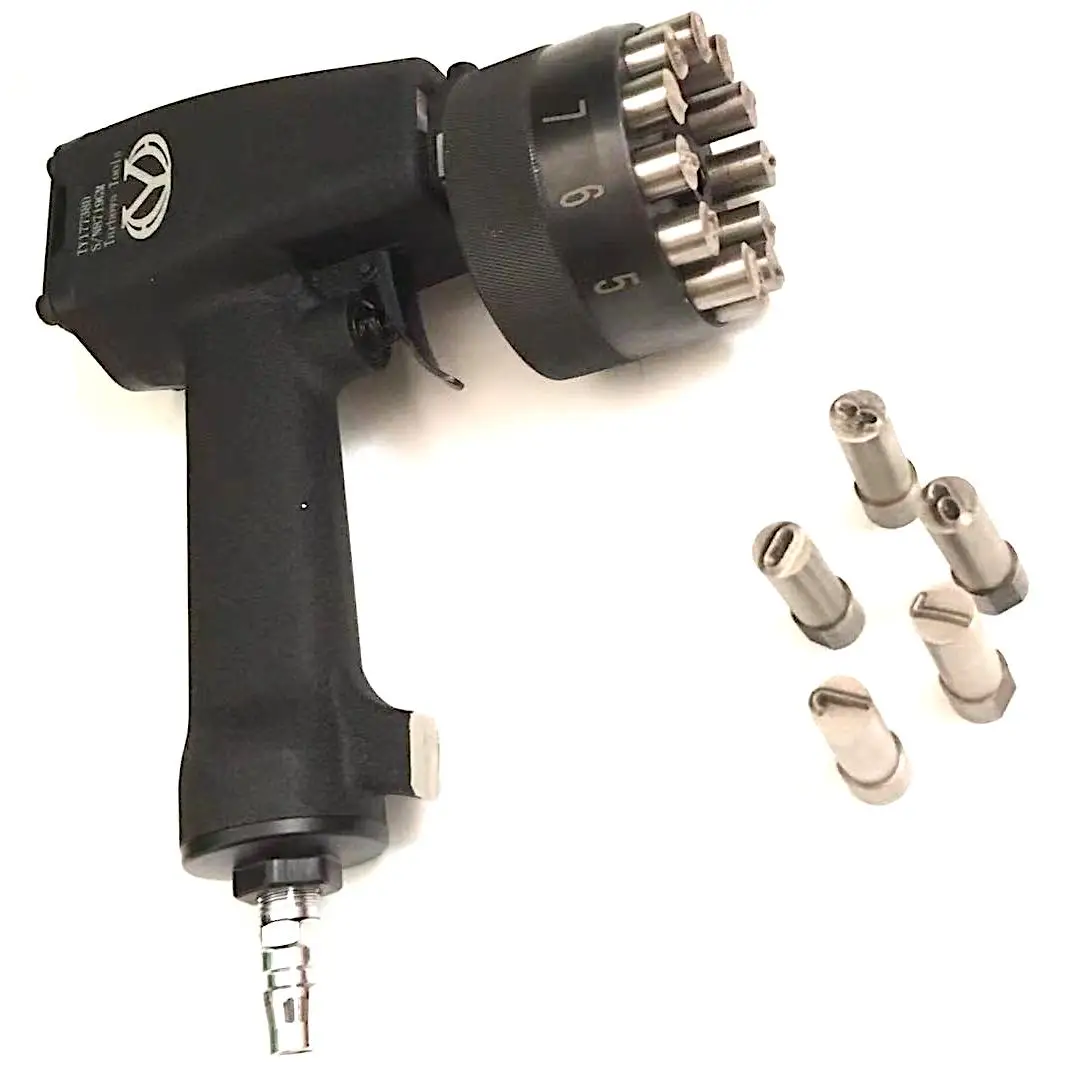 

Portable Pneumatic Engraving Tools Special Car Marking Systems on Huge and Heavy Items Like Chassis, Engines