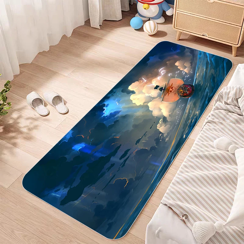 

One Piece Kitchen Floor Mat Anime Carpet Doormats Welcome Home Doormat Entrance Door Prayer Rug Cartoon Decor Living Room Rugs