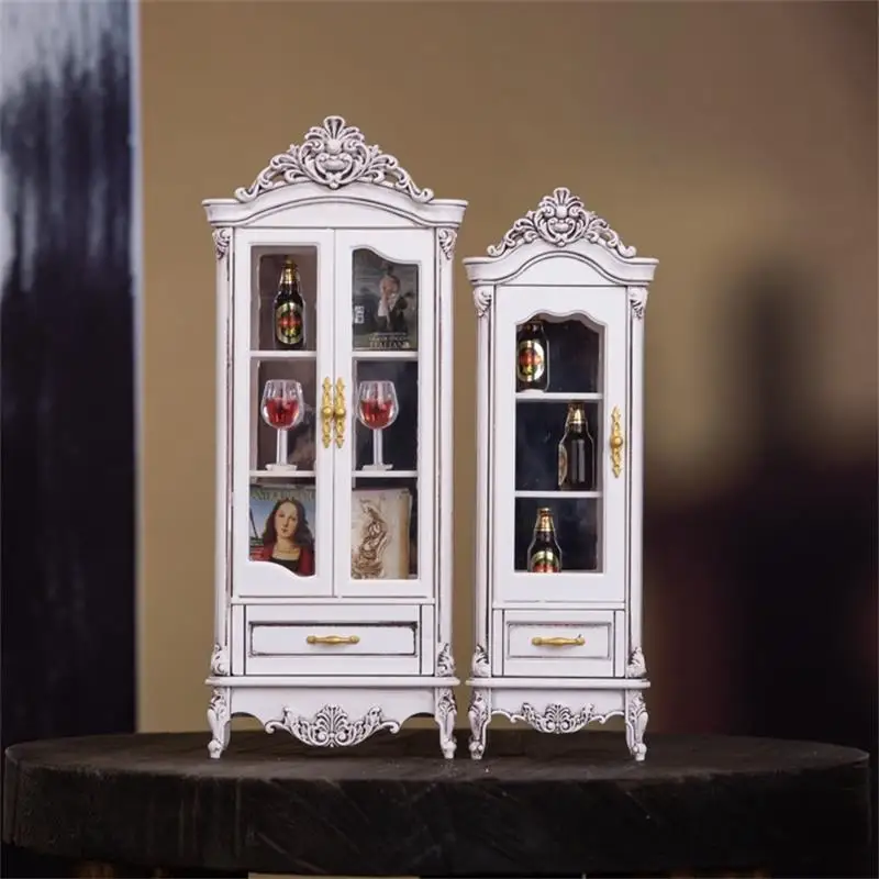 Vintage Wine Cabinet Storage Display Cupboard