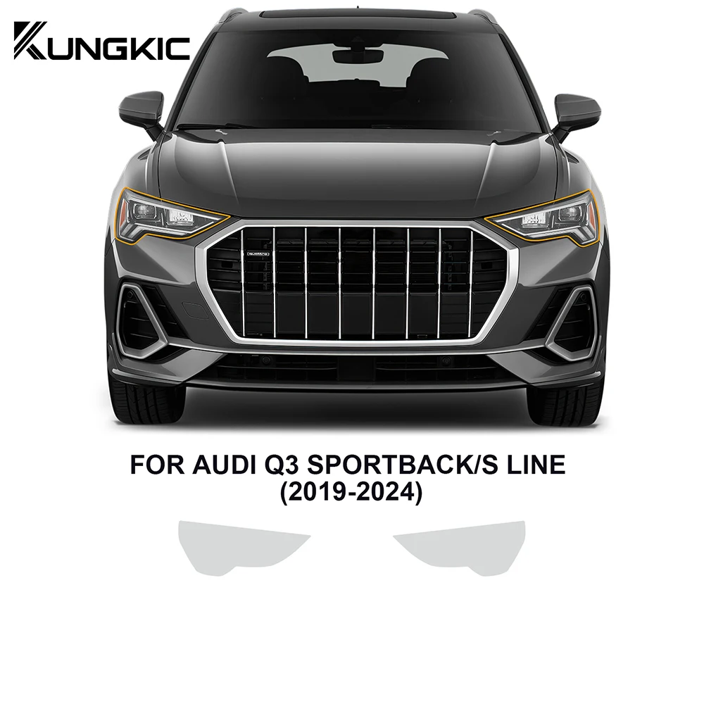 Kungkic Faro Retrovisore Ppf Tpu Per Audi Q3 Sportback S Line 2019-2024 Pre Cut Clear Kit 8.5Mil Sticker Pellicola Protettiva Per Vernice