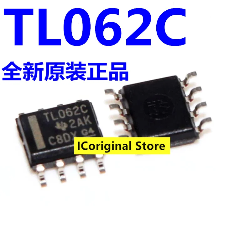 

Original Chip TL062C TL062CDT patch SOP-8 package SOP8 TL062 Operational amplifier chip